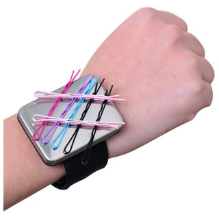 YEQIN Magnetic Sewing Pincushion Wrist Sewing Pincushion Wrist Magnetic Pin  Holder Wristband Pin Cushion Holder for Daily Hand Sewing, DIY Sewing