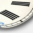 thumbnail image 2 of Designart Oversized Blue Analog Round Coastal Modern Nautical Wall Clocks, CLM25714-C23, 2 of 3