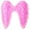 Pink, variant on Gupgi Women Angel Wings Solid Color Feather Wings Fancy Cosplay Costume Accessories Halloween Theme Party Props 