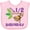 AD-Pink, variant on Inktastic Half Birthday 6 Months Baby Monkey Boys or Girls Baby Bib