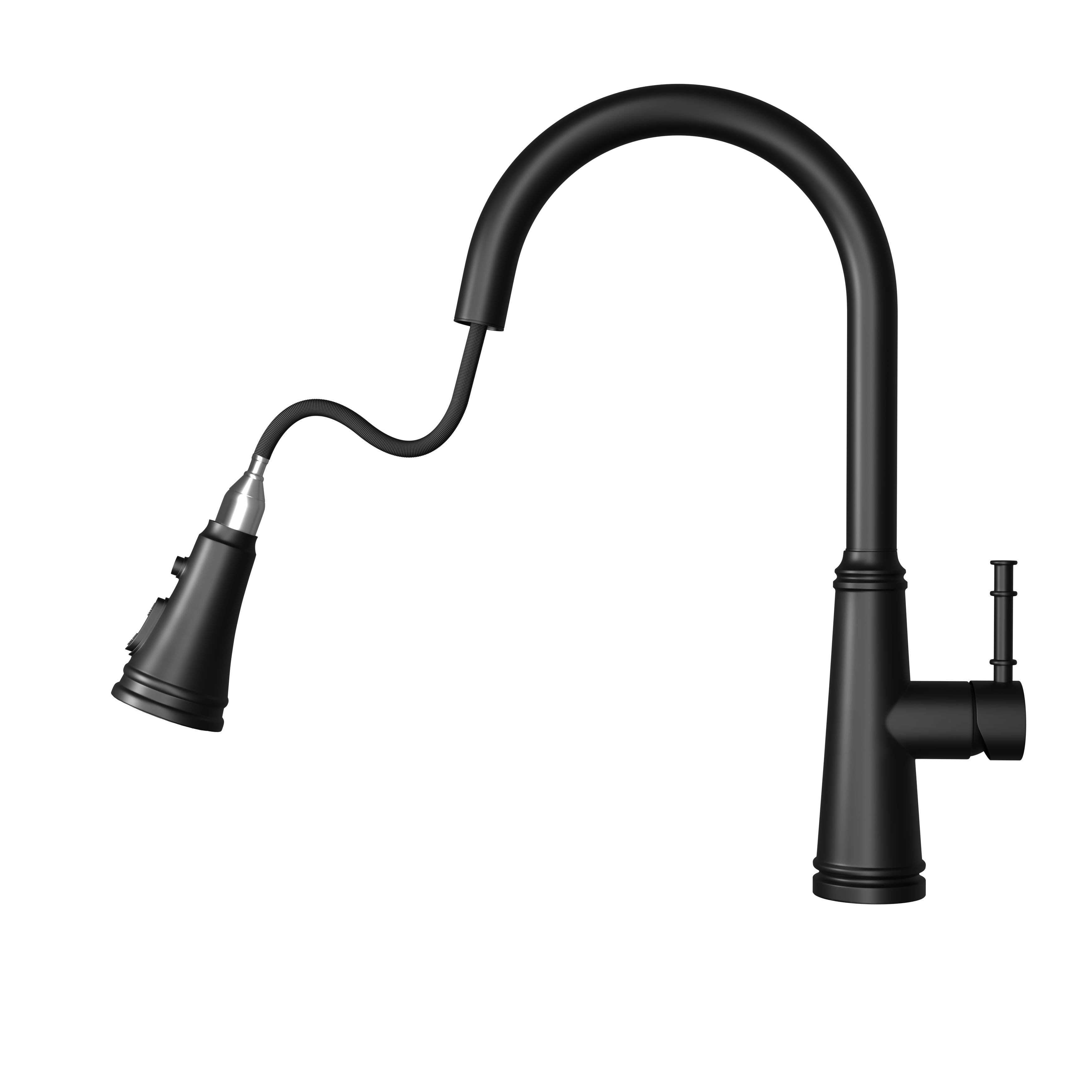 Gardenry Kitchen Faucet with Pull Out Spraye High Arc Single Handle