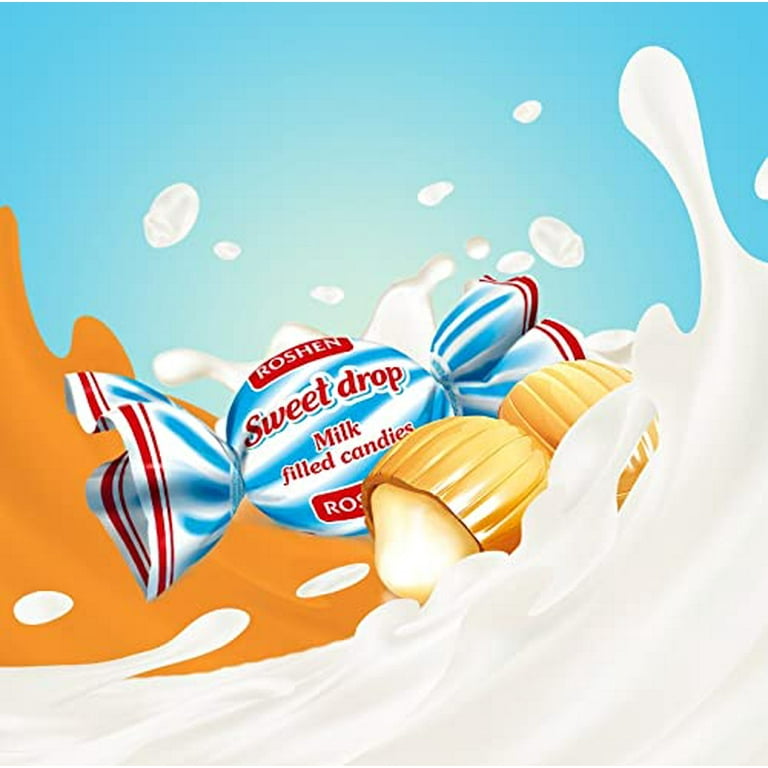 Roshen Sweet Drop Milk Caramel Candy 2.2 Lb - Creamy And