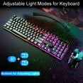 thumbnail image 6 of KOGYAS Gaming Keyboard and Mouse Combo,Computer Keyboard with RGB Backlit,Ergonomic Keyboard Design,Mechanical Keyboard with 104 Keys,Quiet Silent USB Membrane Keyboard for Desktop,Computer,PC, 6 of 10