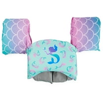 SwimWays Swim Trainer Mermaid, US Coast Guard Approved Life Vest for Kids, 33-55 lbs