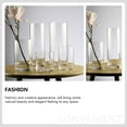 thumbnail image 3 of MasteelfCA Transparent Flower Holder Cylinder Glass Vase Flower Arranging Container, 3 of 8