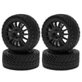 thumbnail image 1 of 1/10 Scale Road Racing Tires Upgrade Kit for Tamiya TT01 TT02 XV01 TA06 PTG-2 & HPI HSP RC Cars - Black 4-Piece Set, Compatible with Chevrolet C3 Models, 68x45x27mm Remote Control Vehicle Wheel, 1 of 6