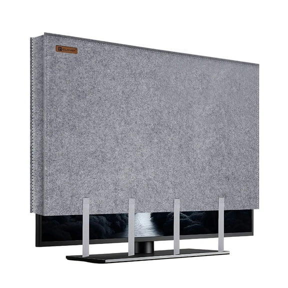 IC ICLOVER TV Cover for Moving Fits 60"-65" Flat Screen with Bottom Strap, Dustproof Anti-Scratch Felt TV Moving Cover for Protection House Moving, Home Renovation