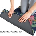 thumbnail image 3 of Pioneer Flower Floral Print Pattern Hot Yoga Mat Towel Non Slip for Hot Yoga - Quick-Drying Yoga Mat Cover with 4 Corner Pockets with Travel Bag - Hot Yoga Towel Non Slip 70"x26", 3 of 6