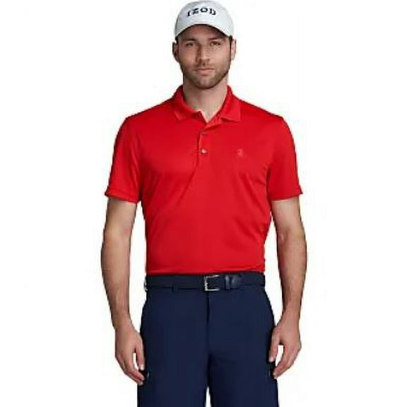 IZOD Men's Performance Golf Grid Polo, G115, Polish Red, 2X-Large