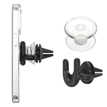 PopSockets PopGrip Phone Grip & Stand PopMount 2 Car Vent - Clear