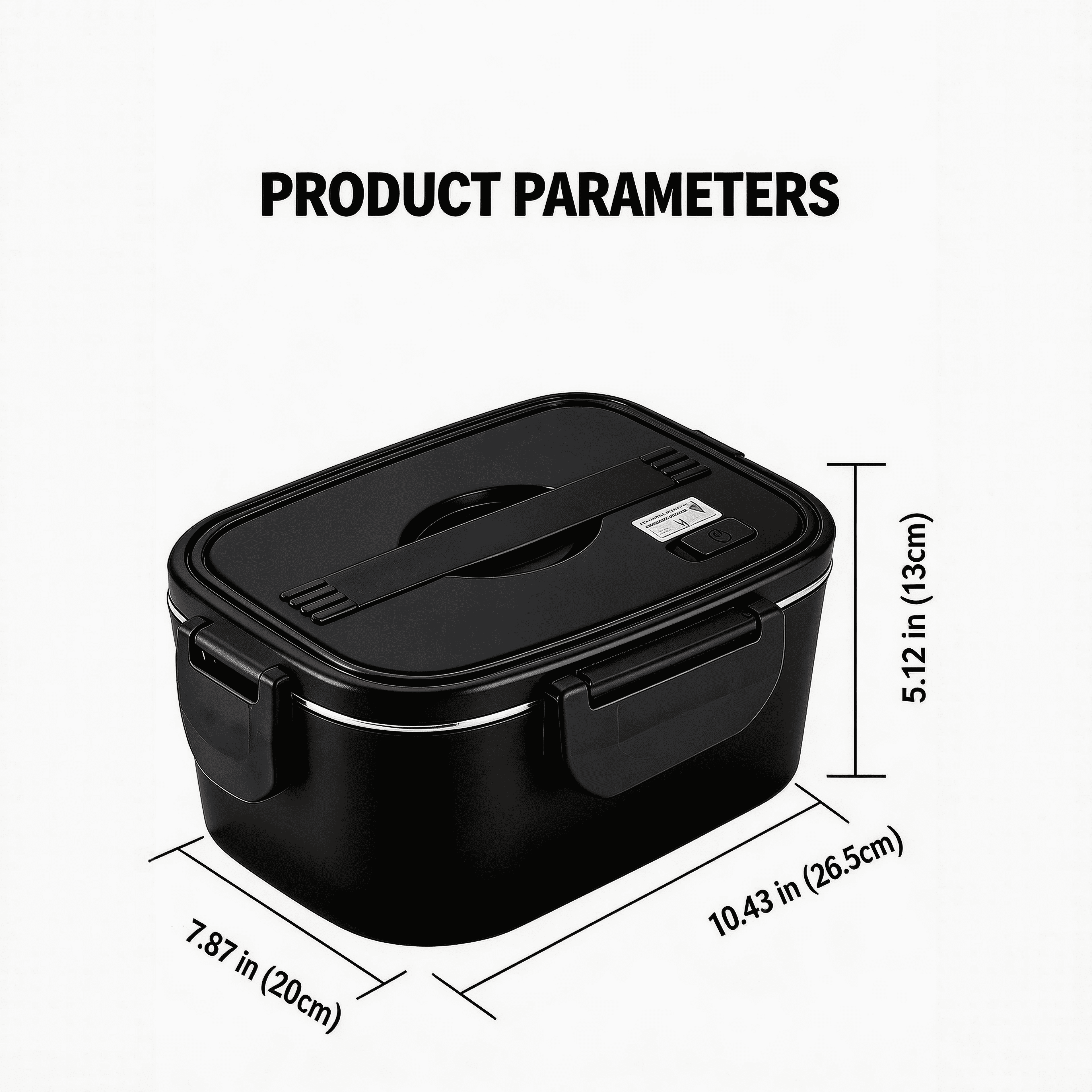90W Car Electric Heating Lunch Box, 12V/24V/110V Portable Food Warmer, 304 Stainless Steel Inner Container, Ideal for Drivers & Office Workers, Suitable for Truck, Home and Office