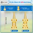 thumbnail image 2 of Boquilla de manguera de latón AUTOMAN High Pressure Jet, 4 unidades (juego de 2), 2 of 7