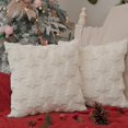 thumbnail image 3 of Juego de 2 fundas de almohada GEEORY para árbol de Navidad, 41 x 41 cm, color beige, 3 of 5