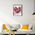thumbnail image 2 of Kit Con Forma Especial Parcial 5D DIY Flores Amor 30x40cm, 2 of 9