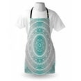 thumbnail image 3 of Grey and Teal Apron Mandala Ombre Design Sacred Space Geometric Center Point Boho Meditation Art, Unisex Kitchen Bib Apron with Adjustable Neck for Cooking Baking Gardening, Grey Teal, by Ambesonne, 3 of 3