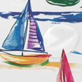 thumbnail image 4 of Yayeee Shower Curtain with Hooks 72"x72" Waterproof Fabric Bathroom Hanging Decor, Hand Drawn Sailboats, 4 of 5