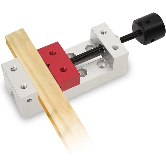 CATPAN Mini Flat Clamp, 50mm Aluminum Flat Bench Vise, Drill Press Vice Fixing Tool DIY Sculpture Craft Carving Fixing Tool