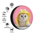thumbnail image 4 of Yiaed A Funny Cat Print Tire Wheel Cover, Waterproof Spare Tire Cover Fit for Jeep, Truck,Trailer, RV, SUV, Camper and Most Vehicle-15 inch, 4 of 6