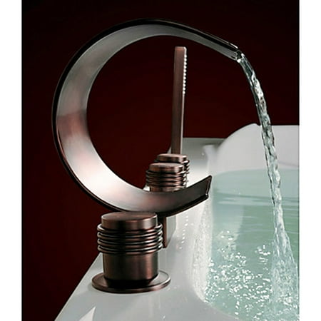 Homary Elegant Waterfall Oil Rubbed Bronze Roman Tub Faucet