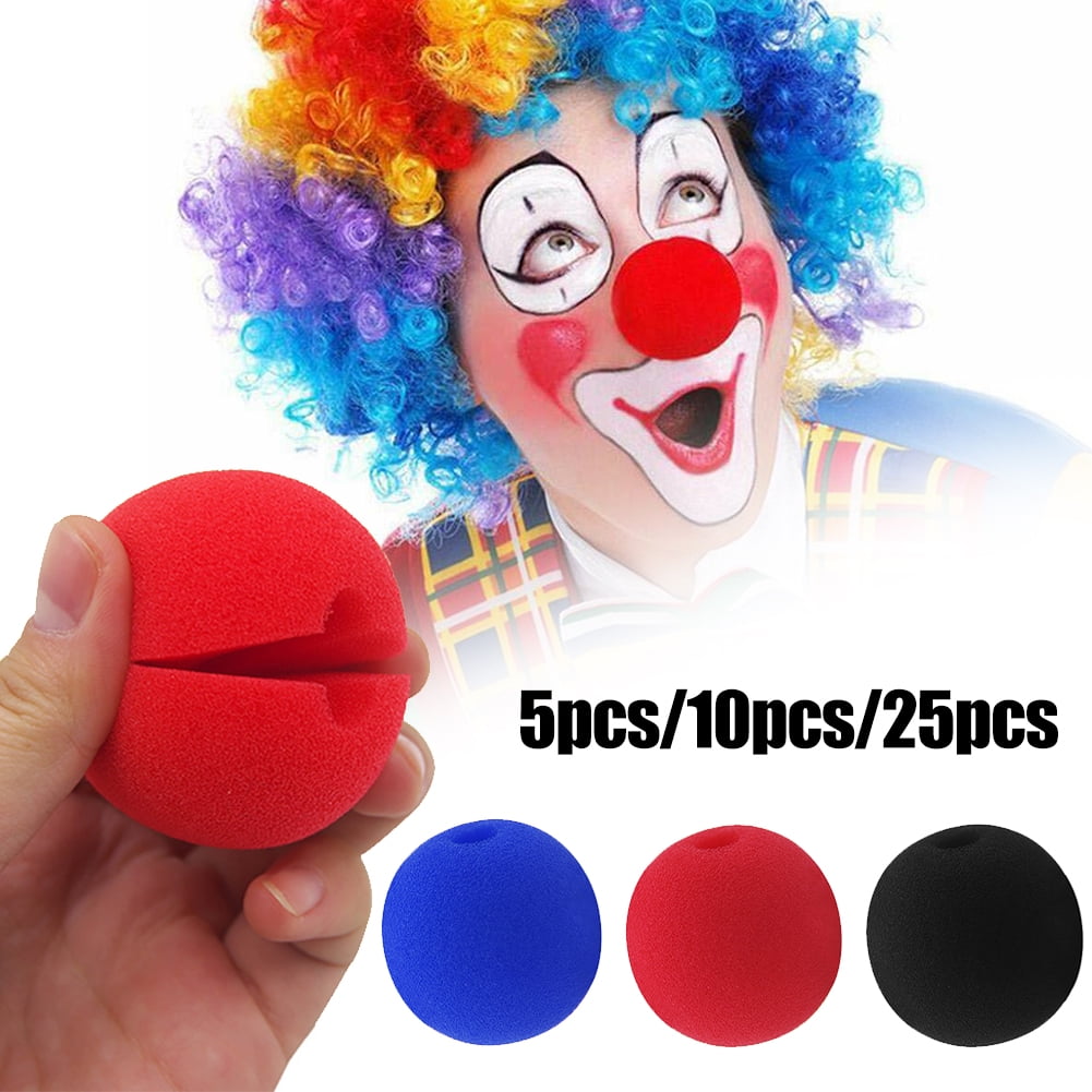 25pcs Foam Clown Nose Circus Party Halloween Costume Red