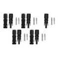 thumbnail image 1 of Solar Panel Cable Connector,5 Set Solar Panel Solar Male Female Connector PV Cable Connector Striking Appearance, 1 of 8