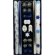 Tom Smith Hanukkah Wrapping Paper Coordinating Tags & Bows