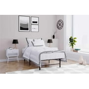 Mainstays Metal Twin Platform Bed Frame and Mattress Foundation, Black