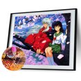 thumbnail image 4 of Cuadros Decorativos Inuyasha 5D bricolaje taladro redondo completo diamante pintura Rhinestone mosaico punto de cruz Likrtyny  embutido en tela, 4 of 9