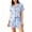 Blue, variant on uublik Pajama Sets Women Shorts 2 Piece Lounge Set Short Sleeve Tops and Shorts Soft Sleepwear Blue