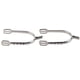 thumbnail image 1 of Espuelas cromadas para niña joven Espuelas estrechas de aleación de zinc y latón cromado para mujer (plateado), 1 of 8