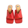 thumbnail image 2 of Ninety Union GYPSY Open Toe Metal Heel Slide, Red, 4, 2 of 5