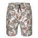 thumbnail image 3 of Balery Paisley Floral Traje de Baño Estilo Hawaiano para Hombre, Shorts de Secado Rápido con Bolsillos-Large, 3 of 6