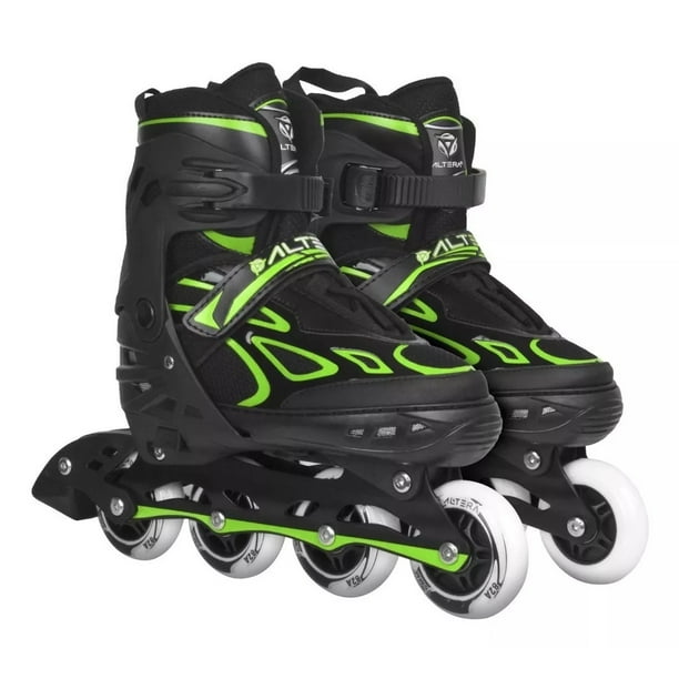 Patines en Linea rueda 70 mm Altera SKT-001L Ajustables Profesionales Verde