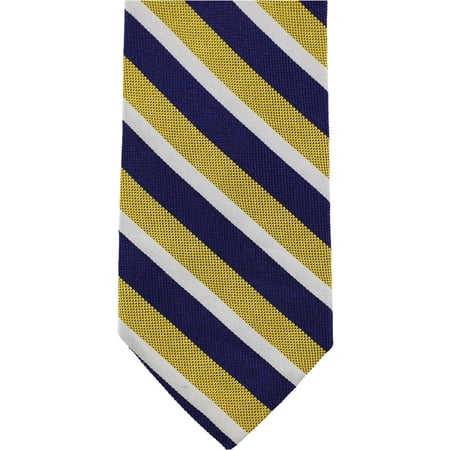 Brooks Brothers Mens Striped Self-tied Necktie, Blue, One Size