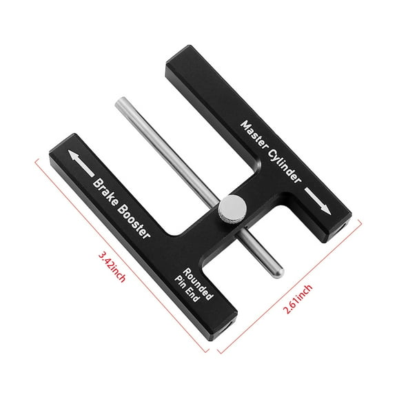Brake Boosters Push Rod Adjustment Tool Master Cylinder Pushrod Length Gauge for Adjustable Braking Distance of Brake Pedal Suit for Most Brake Boosters with Adjustable Pins