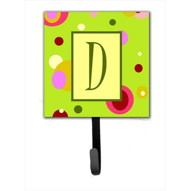 Carolines Treasures CJ1010-DSH4 Letter D Initial Monogram - Green Leash Holder Or Key Hook