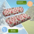thumbnail image 5 of Yuyamidu Strawberry Golf Cart Seat Cover Backrest Cover Set of 2 Pink Travel Sports Cart Seat Cushion Covers for 2 Person Seats Club Car Golf Cart Accessories, 5 of 7