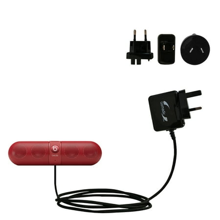 International AC Home Wall Charger suitable for the Beats By Dre Pill - 10W Charge supports wall outlets and voltages worldwide - Uses Gomadic Brand T