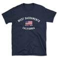 thumbnail image 1 of West Sacramento California Patriot Men's Cotton T-Shirt, 1 of 1