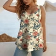 thumbnail image 6 of Aimik Women's Fashion Floral Print Plus Size Tank Top Casual Loose Comfortable Sleeveless Summer Tops for Ladies, 6 of 6