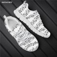 thumbnail image 1 of Chaussures Décontractées Motifs Notes de Musique Mignonnes pour Femmes 2021 Chaussures Plates Marque Designer Lacets Espadrilles Chaussures Filles Extérieur, 1 of 5