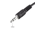 thumbnail image 4 of Unique Bargains IR Infrared Receiver Extender Cable 3.5mm Jack 9.8FT Black Round Head 2pcs, 4 of 4