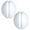 White, variant on YAOMOBB Heavy-duty Shower Curtain Magnets 2 Pairs Strong Magnetic Shower Curtain Magnets Rust Proof Heavy Duty Holders Never Fall Off