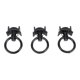 thumbnail image 5 of Accesorios De Riel En L, 12 Piezas Con Revestimiento Negro, 4000 Libras, Fácil De Instalar, Retire El Perno único De Riel En L Con Anillo Redondo Para Control De Carga De, 5 of 7