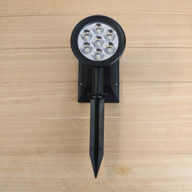7 luces LED para jardín con energía solar, foco para exteriores, luces para paisaje de césped Lamparas