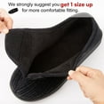 thumbnail image 3 of LongBay Men's Adjustable Diabetic Slippers Memory Foam Arthritis Edema Swollen House Shoes, 3 of 7