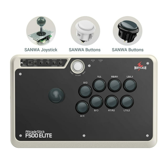 Controlador de videojuegos May Flash F500 Elite USB Xbox/PS/PC