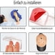 thumbnail image 4 of FloreceBien Vibbang - 10 ganchos autoadhesivos para colgar gorras de béisbol, para pared, sin necesidad de taladrar, organizador de estantes para gorras, sujeción fuerte, modernos colgadores para, 4 of 5