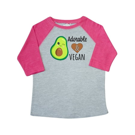

Inktastic Adorable and Vegan Cute Avocado Gift Toddler Boy or Toddler Girl T-Shirt