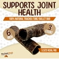 thumbnail image 3 of The Treat Shack 6-in Whole Beef Trachea Tube Wrapped with Gullet Crunchy Duo Natural Dog Chew Treats, 3CT, 3 of 8